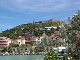 West Indies mall and Fort Louis