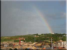 Rainbow and construction
