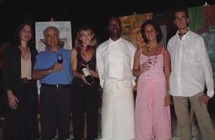Sophie, Pierre Bon, Marina, Walter Hinds, Mah Nyamu, and Sylvain (from left to right)