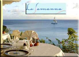Table at La Samanna