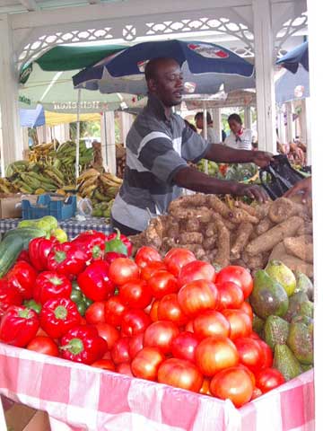 Vegetables in the Open Air Market