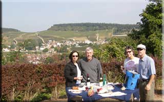 Lunch above Mercurey