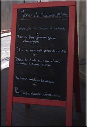 menu board