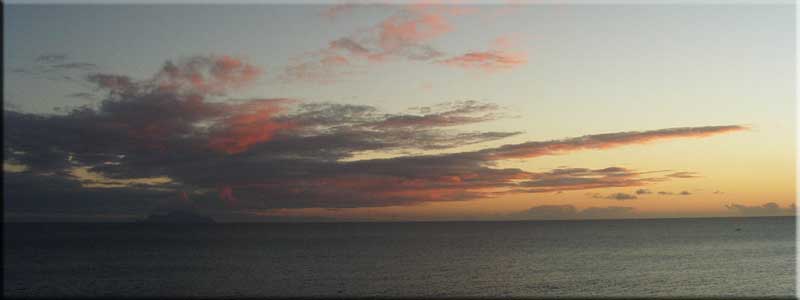 Saba at sunset