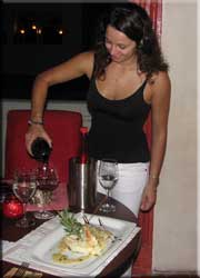 Waitress at Blue Martini