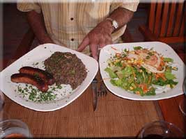 sausage with lentils