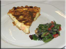 salmon quiche