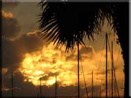 Saba at sunset