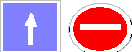 One way signs